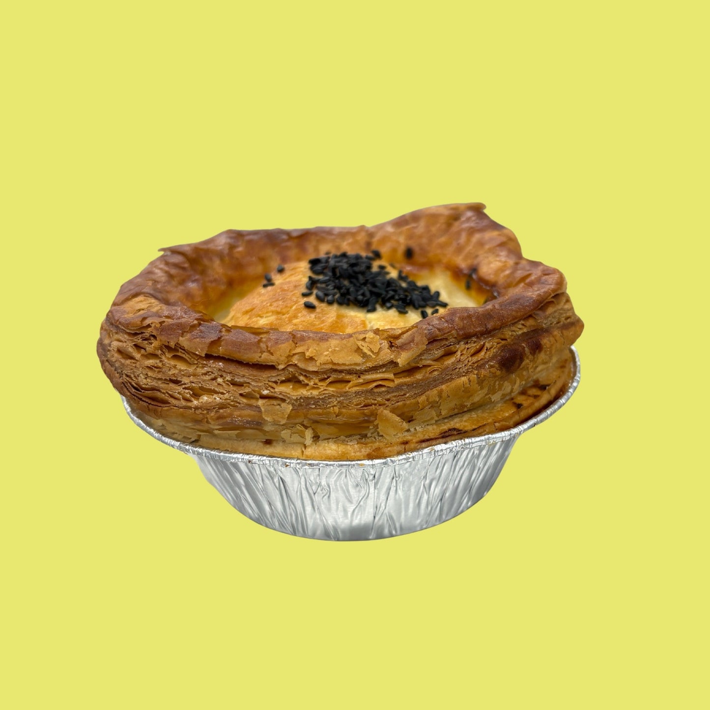 Savoury Pie Cauliflower and Cheese with Black Sesame Seeds